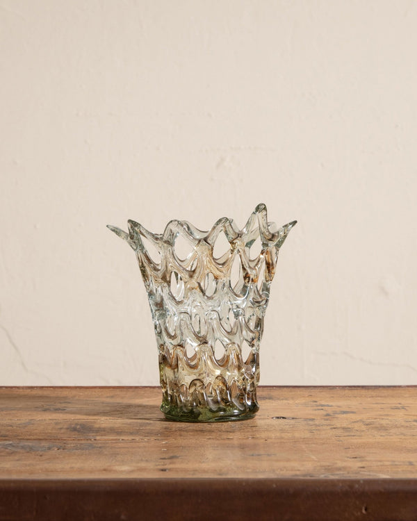 Handmade Lattice Glass Vase - Lone Fox