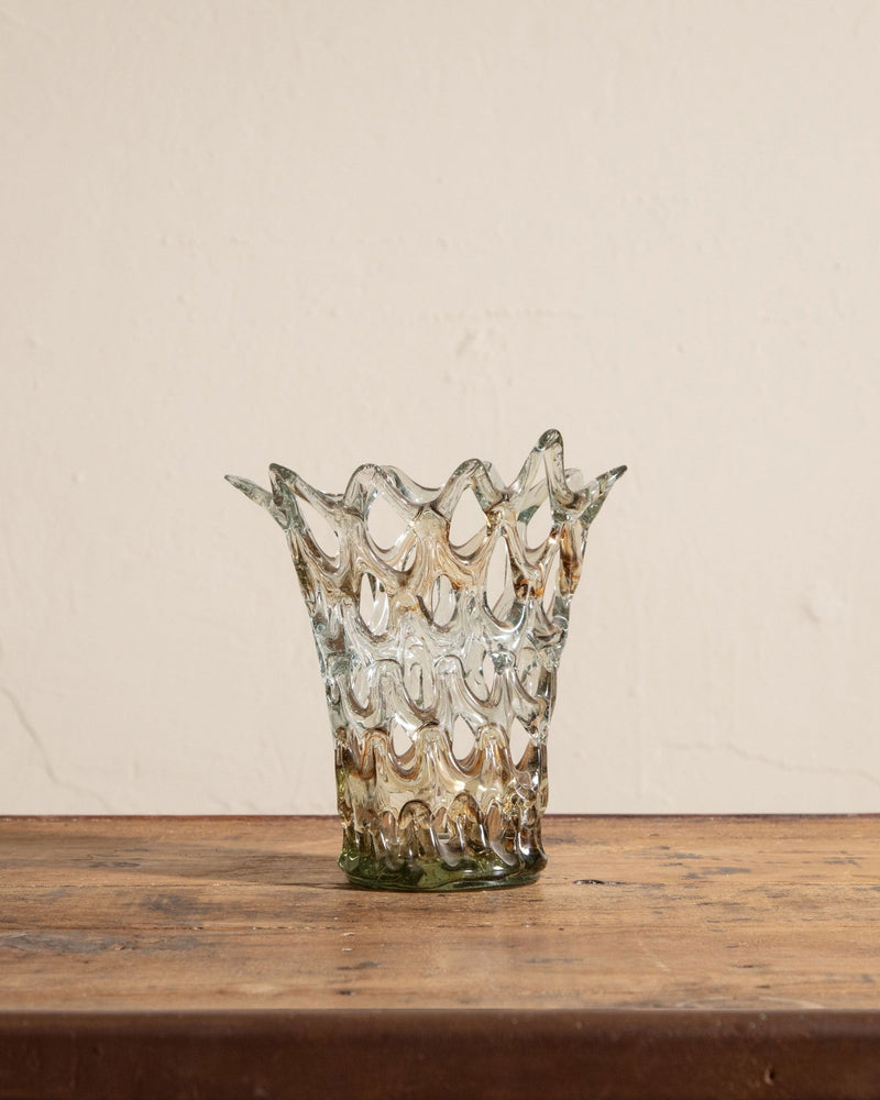 Handmade Lattice Glass Vase - Lone Fox
