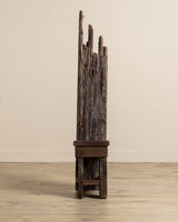 Handmade Rustic Wood Accent Chair #4 - Lone Fox