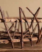 Handmade Twig Basket, American, Mid-20th Century - Lone Fox