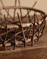 Handmade Twig Basket, American, Mid-20th Century - Lone Fox