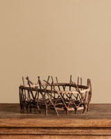 Handmade Twig Basket, American, Mid-20th Century - Lone Fox