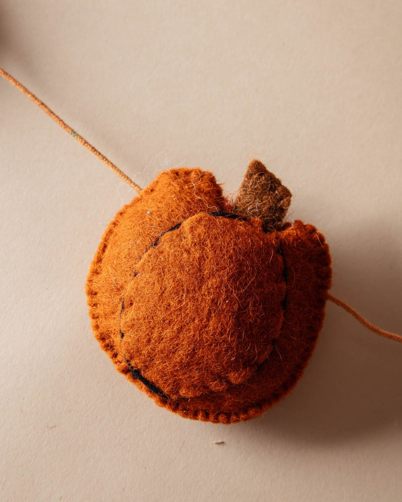 Handmade Wool Felt Pumpkin Garland - Lone Fox