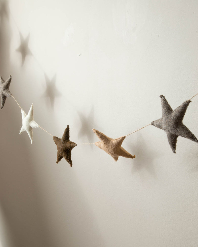 Handmade Wool Felt Star Garland - Lone Fox