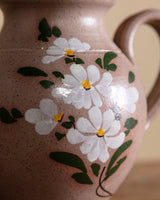 Handpainted Floral Stoneware Teapot, France, 1970s - Lone Fox
