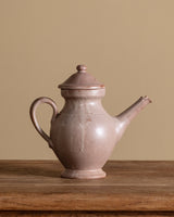 Handpainted Floral Stoneware Teapot, France, 1970s - Lone Fox