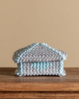Handwoven Gum Wrapper Lidded Box, American, Mid-20th Century - Lone Fox