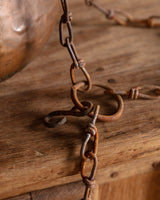 Hanging Hammered Copper Pot / Cauldron - Lone Fox