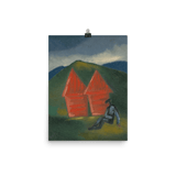 "Hay Barns" Art Print - Lone Fox