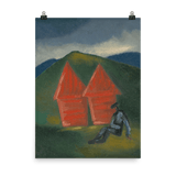 "Hay Barns" Art Print - Lone Fox