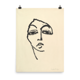 "Head of a Woman" Art Print - Lone Fox
