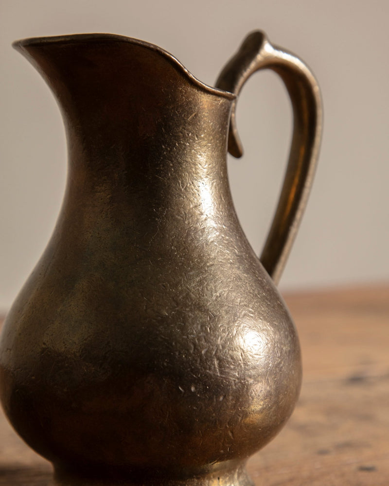 Heavy Solid Brass Pitcher - Lone Fox