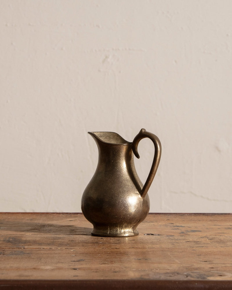 Heavy Solid Brass Pitcher - Lone Fox