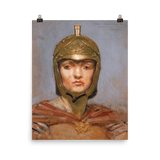 “Helmet for Figure of Force” Art Print - Lone Fox