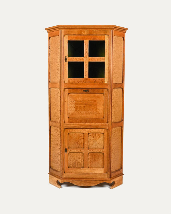 Henning Kjaernulf Oak Corner Bar Cabinet - Lone Fox