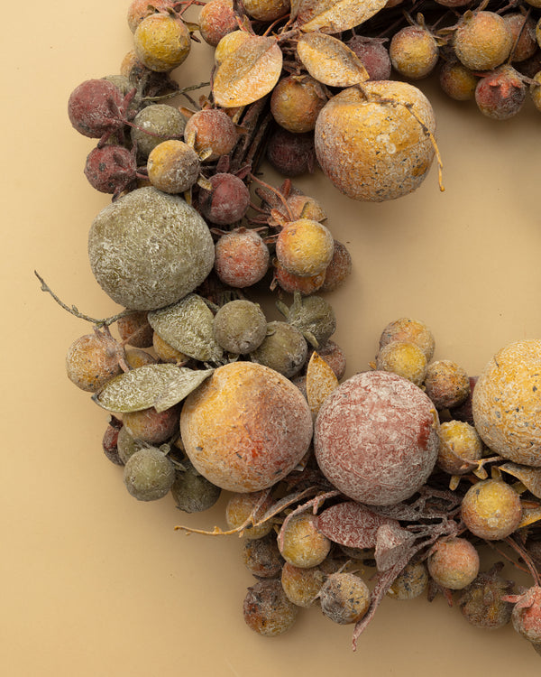 Winter Frosted Orchard Wreath