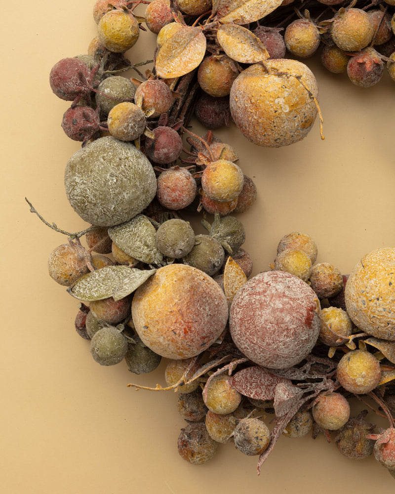 Winter Frosted Orchard Wreath