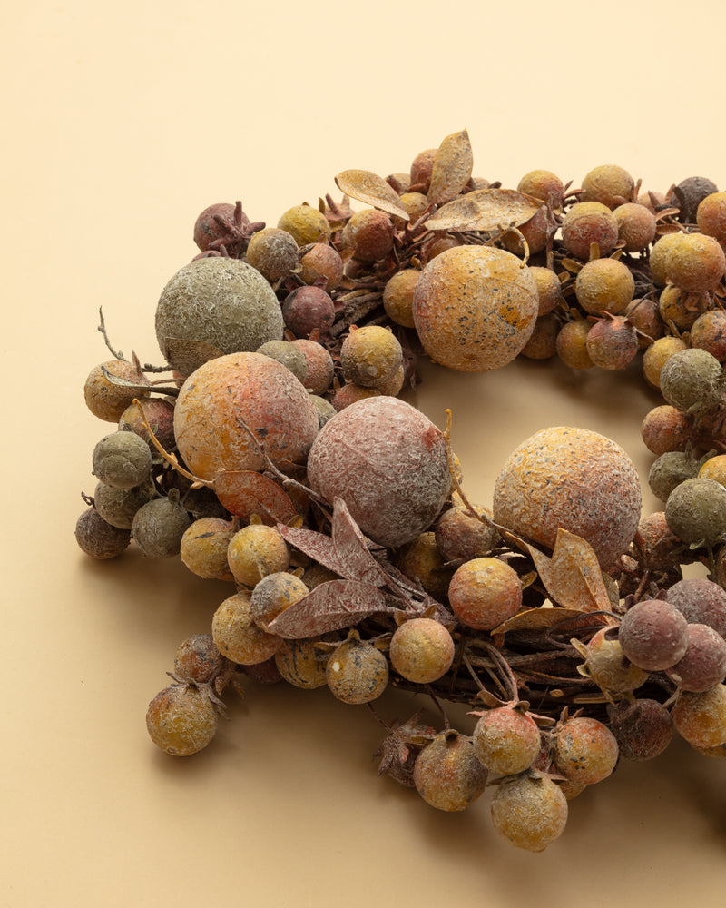 Winter Frosted Orchard Wreath