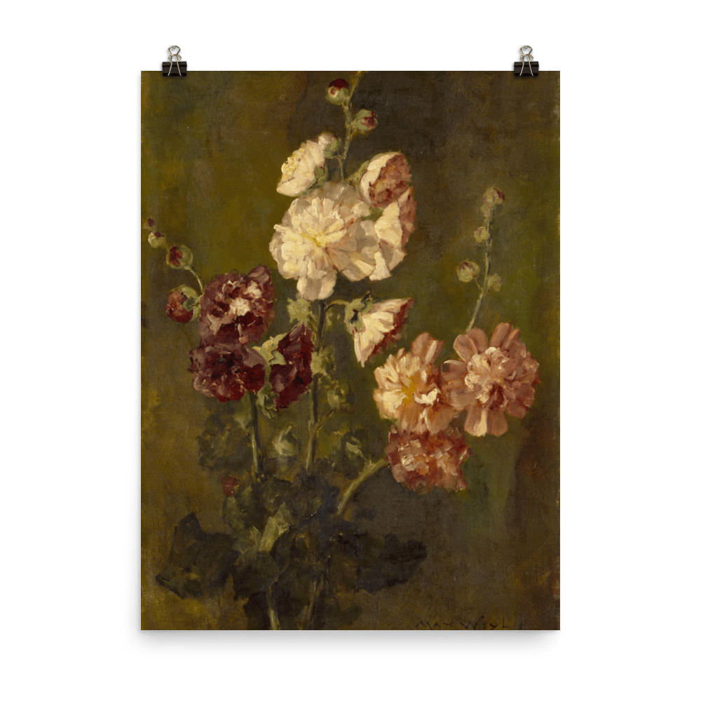 Hollyhocks