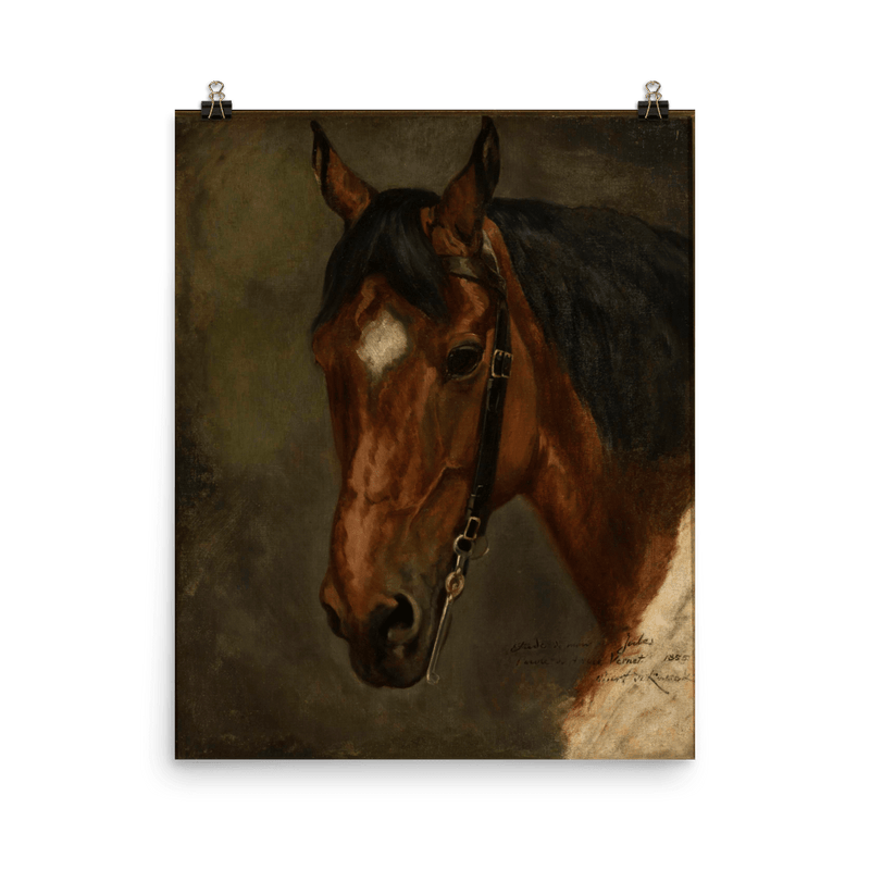 "Horse’s head" Art Print - Lone Fox