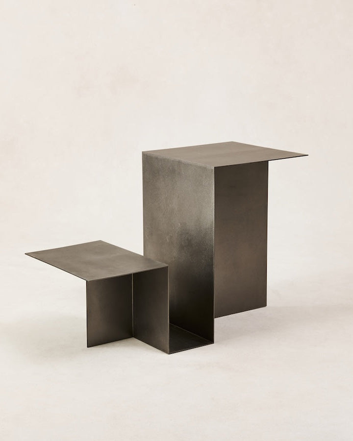 Valley Side Table - Stainless Steel