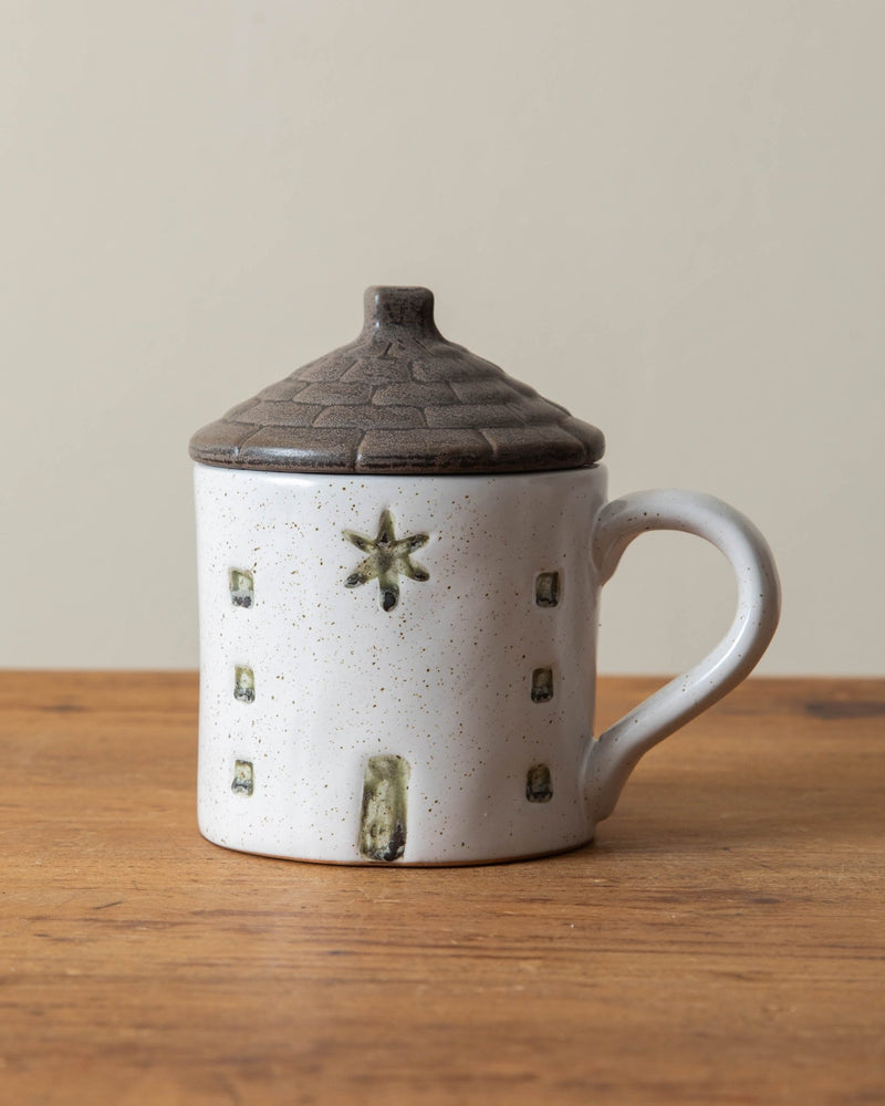 House Shaped Mug w/ Lid - Lone Fox