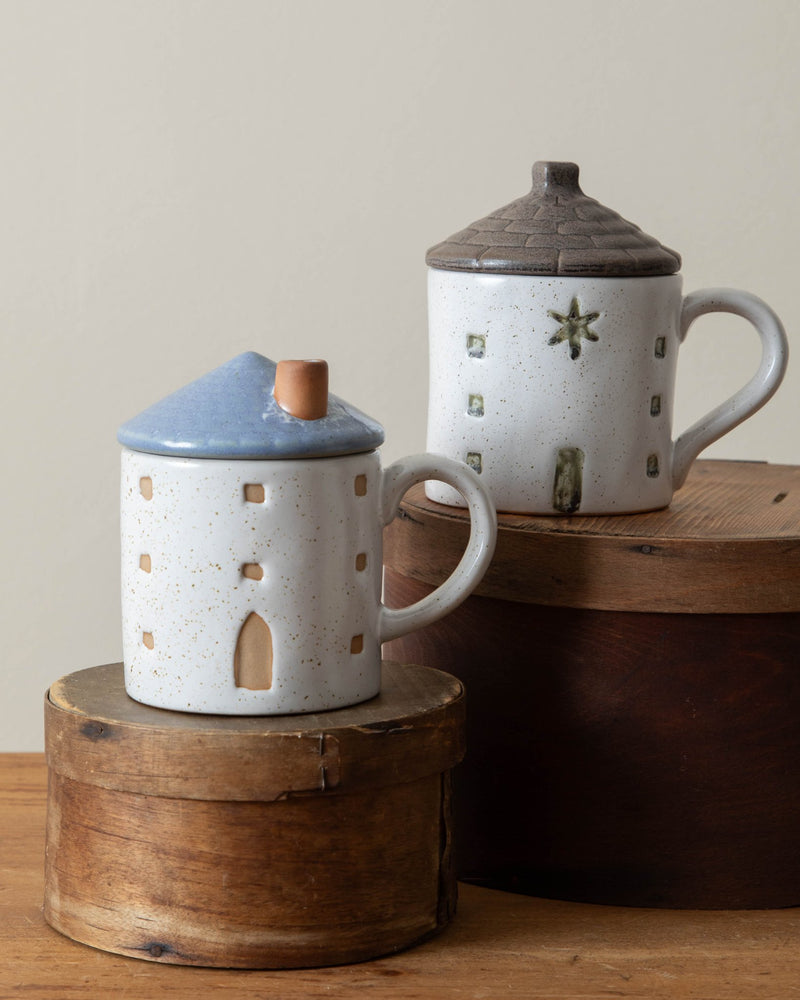 House Shaped Mug w/ Lid - Lone Fox