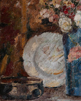 Impasto Still Life Oil Painting by N. Marsiano, 1920's - Lone Fox