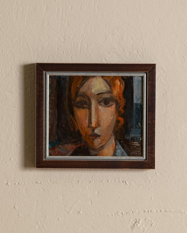 Impressionist Female Portrait by Serhiy Geta, 1980's - Lone Fox