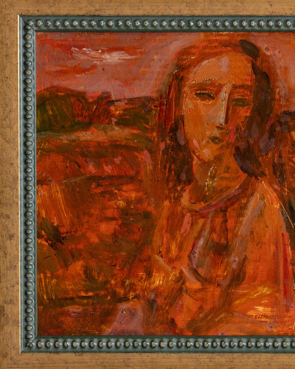 Impressionist Figural Portrait by Serhiy Geta, 1980's - Lone Fox
