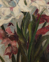 Impressionist Gladioli Floral Oil Painting, Europe, 19th Century - Lone Fox
