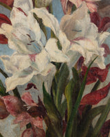 Impressionist Gladioli Floral Oil Painting, Europe, 19th Century - Lone Fox
