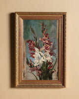 Impressionist Gladioli Floral Oil Painting, Europe, 19th Century - Lone Fox