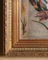 Impressionist Gladioli Floral Oil Painting, Europe, 19th Century - Lone Fox