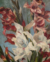 Impressionist Gladioli Floral Oil Painting, Europe, 19th Century - Lone Fox