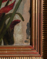 Impressionist Gladioli Floral Oil Painting, Europe, 19th Century - Lone Fox