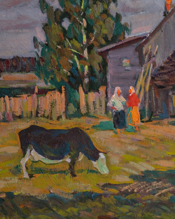 Impressionist Pastoral Landscape, Ukraine, 1960's - Lone Fox