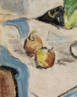 Impressionist Still Life of Flowers in Cubed Frame, Europe, 1950's - Lone Fox