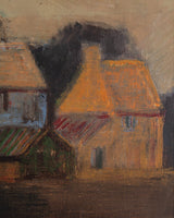 Impressionist Village Scene by Marcel Cockx, Belgium, 1955 - Lone Fox