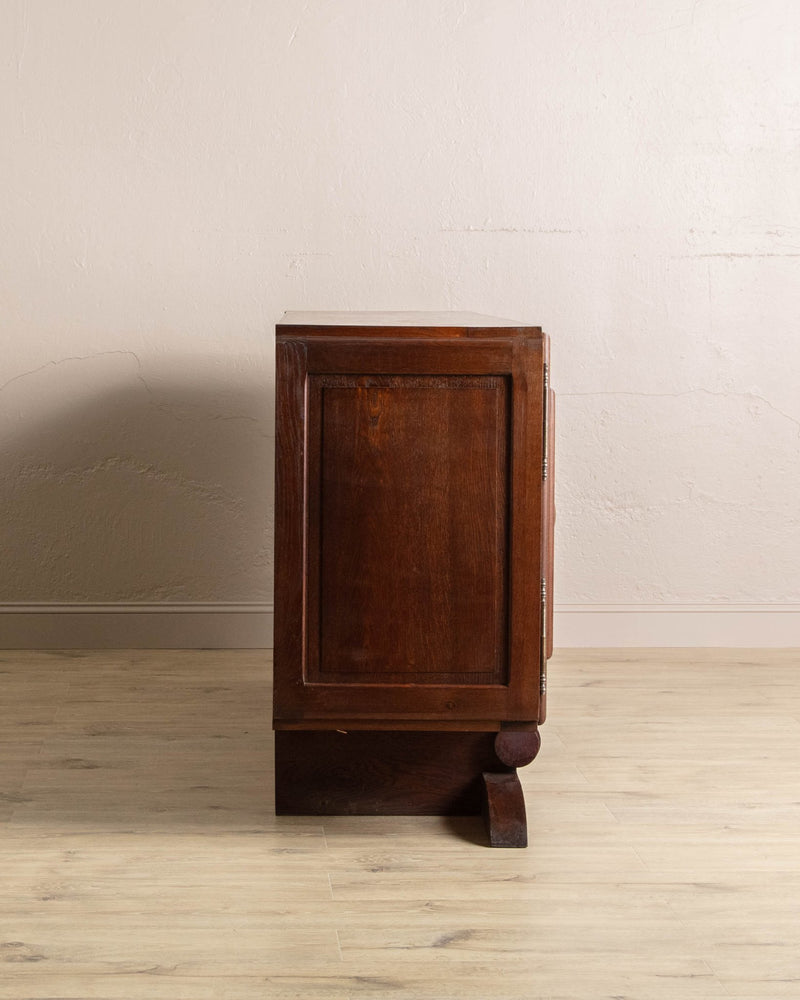 Impressive Oak Carved Sideboard by Charles Dudouyt, France, 1940's - Lone Fox