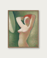 "In Front Of The Mirror" Art Print - Lone Fox