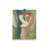 "In Front Of The Mirror" Art Print - Lone Fox