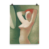 "In Front Of The Mirror" Art Print - Lone Fox
