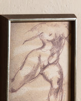 In Motion Nude Sketch by Ronald Donn, 1950's - Lone Fox