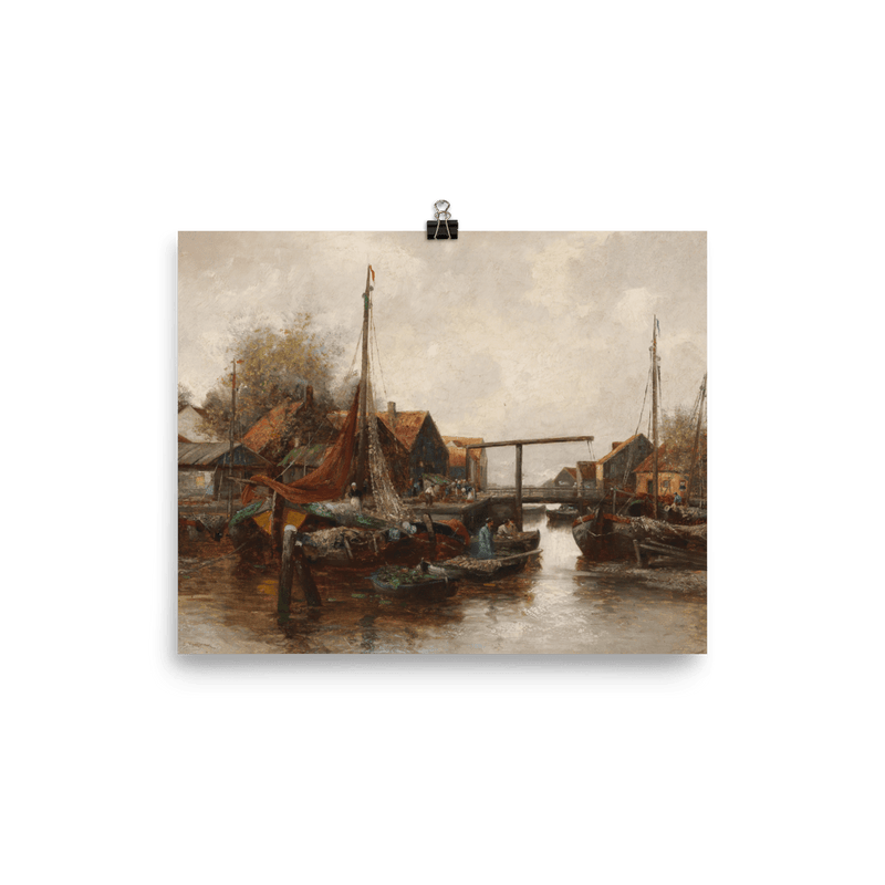 "In the Harbour" Art Print - Lone Fox