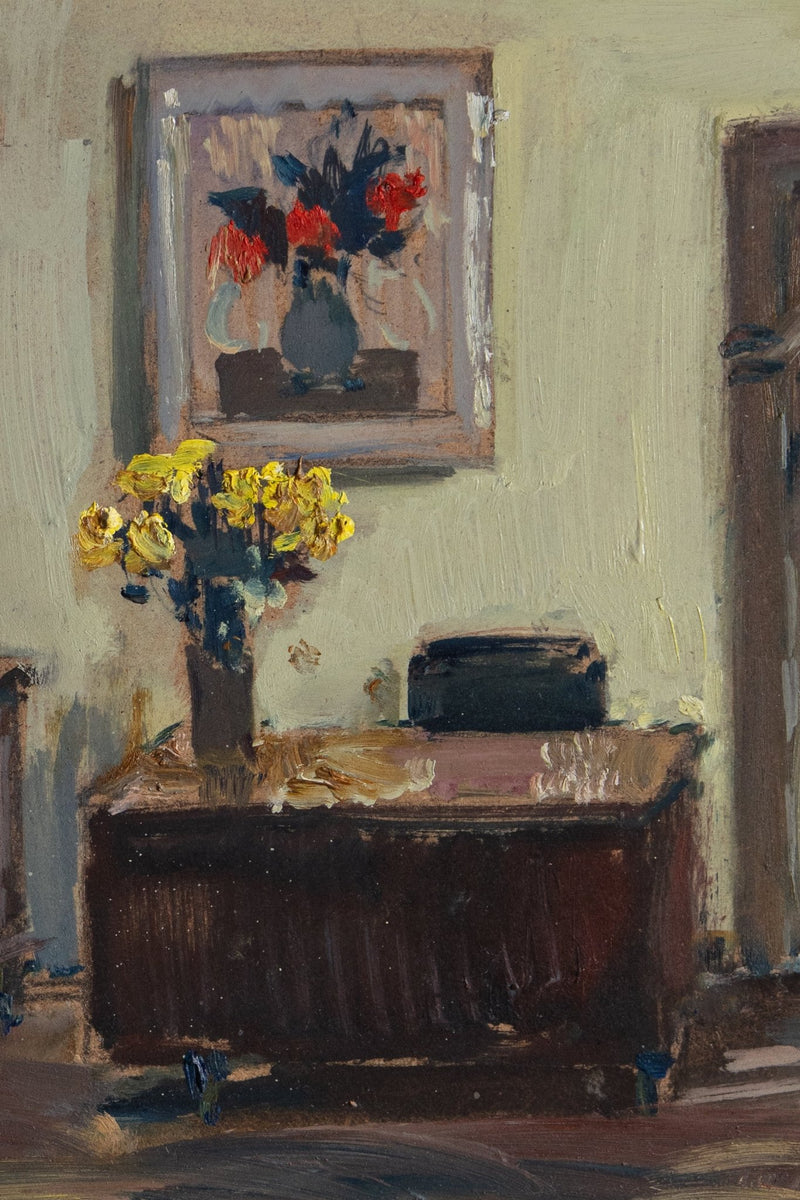 Interior Room Still Life Oil Painting by Krishtopenko, Ukraine, 1979 - Lone Fox