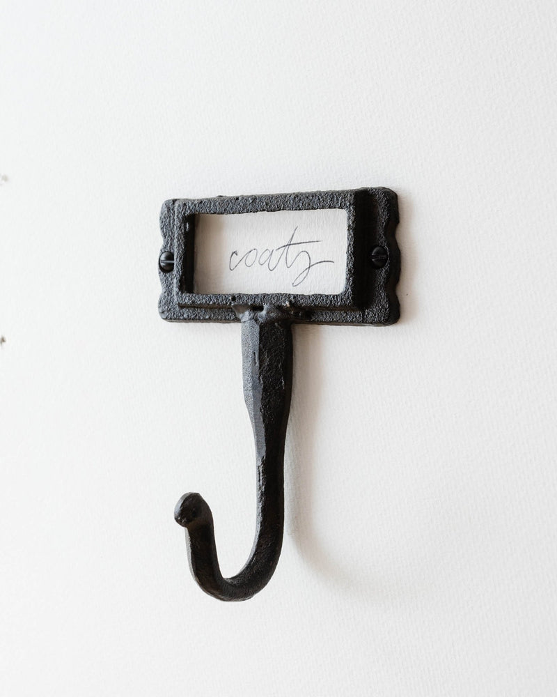 Iron Name Plate Wall Hook - Lone Fox
