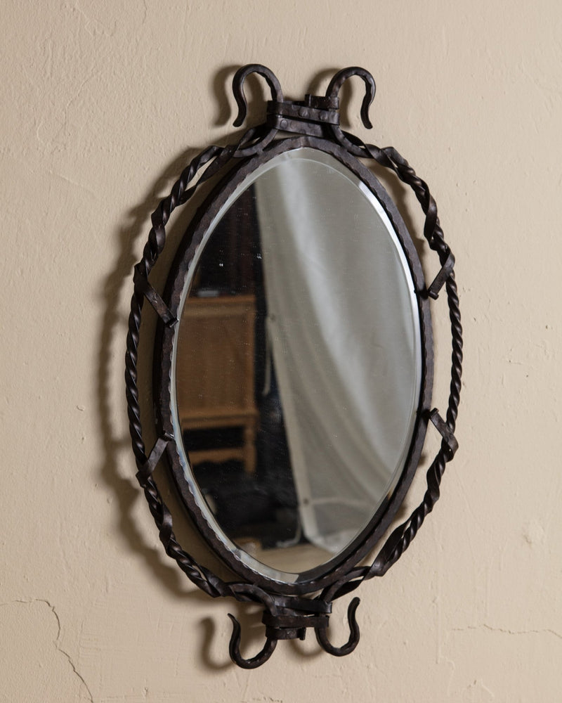 Iron Ribbon Wrapped Wall Mirror - Lone Fox
