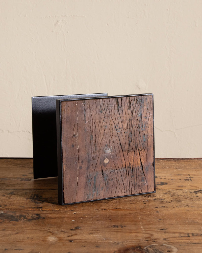 Iron & Rustic Wood Riser - Lone Fox