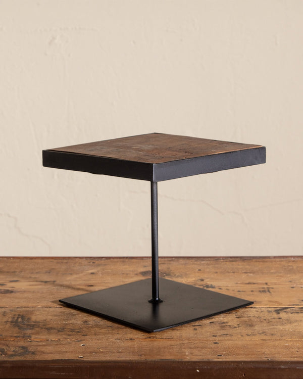 Iron & Rustic Wood Riser - Lone Fox